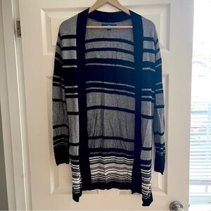 Apt. 9 Black and White Long Cardigan Women’s Small